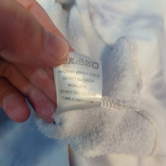 Urban Nation WMNS Sz XS Fleece Tie-dye Multi Marble Hooded Sweatshirt, Athletic - Picture 13 of 14